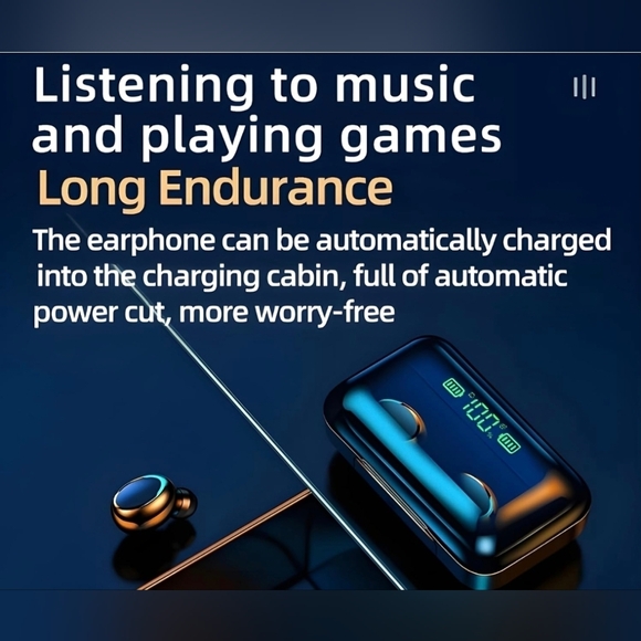 F9-5 True Wireless Eabuds with LED Battery Display - Picture 10 of 10